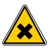 Autocollant ou panneau rigide indiquant des produits nocifs