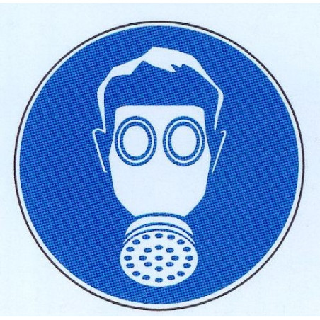 Panneau port d'un masque respiratoire obligatoire