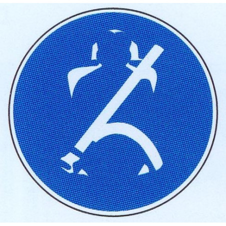 Autocollant ou panneau ceinture de sécurité obligatoire