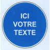 Panneau obligation texte au choix