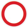 Panneau interdiction aux véhicules de tous types