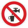 Autocollant ou panneau rigide eau non potable.