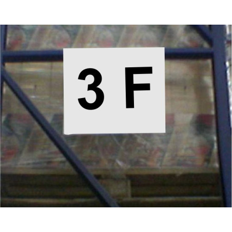 Pancarte d'indication 3 caractères