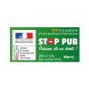 Sticker officiel Stop Pub pour boite à lettre