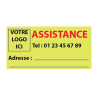 10 Stickers de contact pour assitance