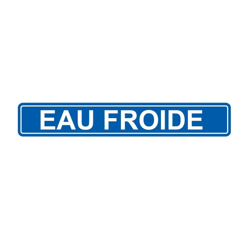 Autocollant pour tuyau eau froide