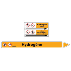 Marqueur de tuyaux CLP Hydrogène