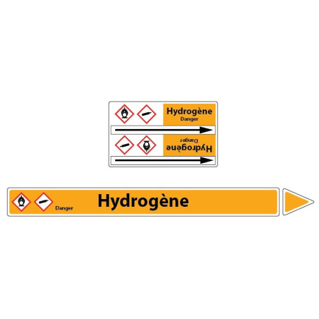 Marqueur de tuyaux CLP Hydrogène