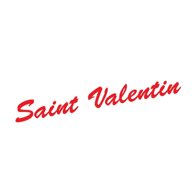 Adhésif "Saint Valentin" en lettrage