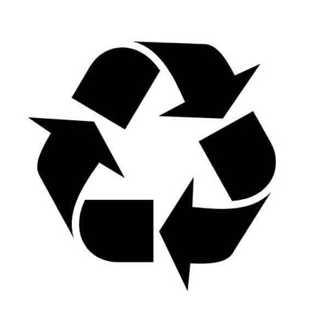 Panneau ou autocollant information indiquant un lieux de recyclage