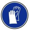 Autocollant ou panneau rigide port de gants obligatoire