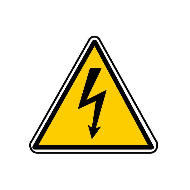 Panneau ou autocollant danger électrique ou électrocution