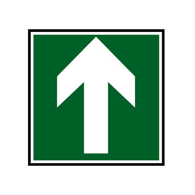 Autocollant ou panneau rigide sécurité indiquant une direction à suivre haut Autocollant ou panneau rigide sécurité indiquant une direction à suivre haut
